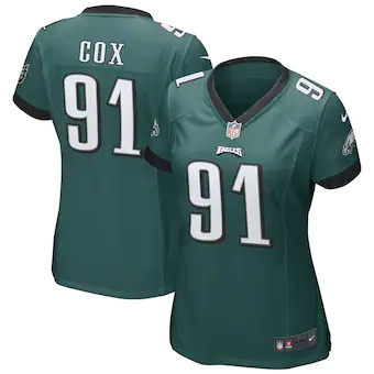 womens nike fletcher cox green philadelphia eagles game jer